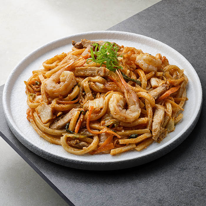 Kimchee Stirfried Udon