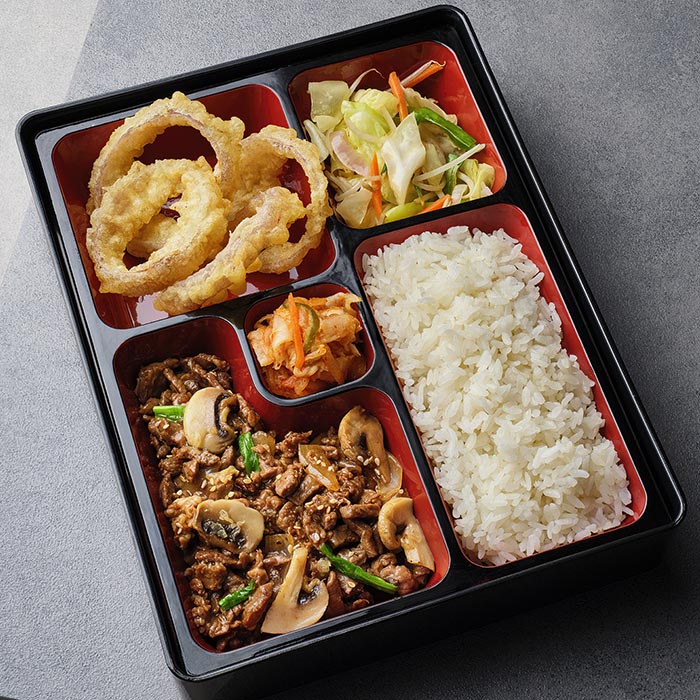 Peppered Beef Bento