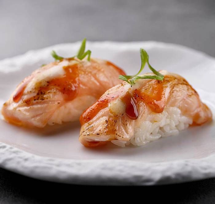 Torched Salmon Nigiri